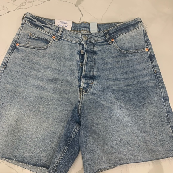 Bermuda Style Jean Shorts - Picture 1 of 4